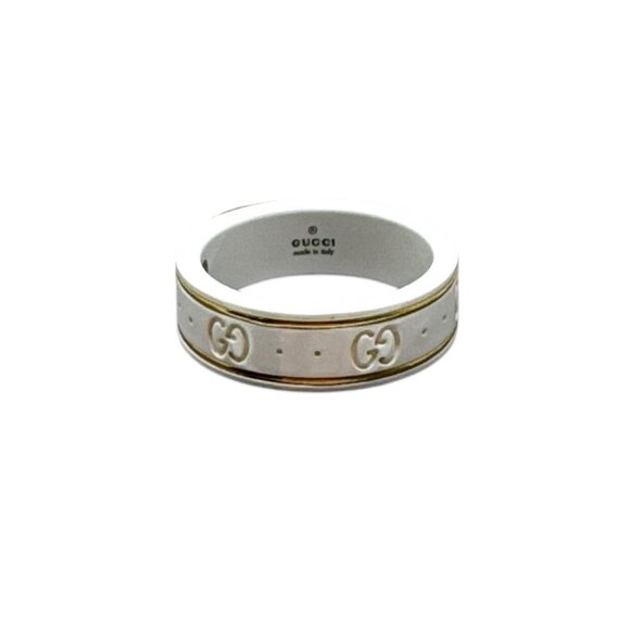 Gucci GG Icon Ring Ceramic Yellow Gold - Picture 1 of 6